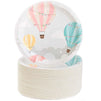 Sparkle and Bash Baby Shower Paper Plates, Hot Air Balloon, 80 Pack, 7 in
