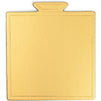 Mini Gold Foil Cake Boards, Square Dessert Display (3.5 In, 200 Pack)