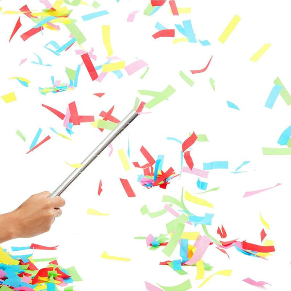  BATTIFE 30Pack Confetti Wands, Colorful Confetti Shoot