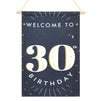 Personalized Birthday Welcome Sign for 30th Birthday Party with Stickers (9.5 x 15.5 In)