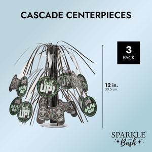 Cascade Centerpieces for Video Game Birthday Party Decorations (12 In, 3 Pack)