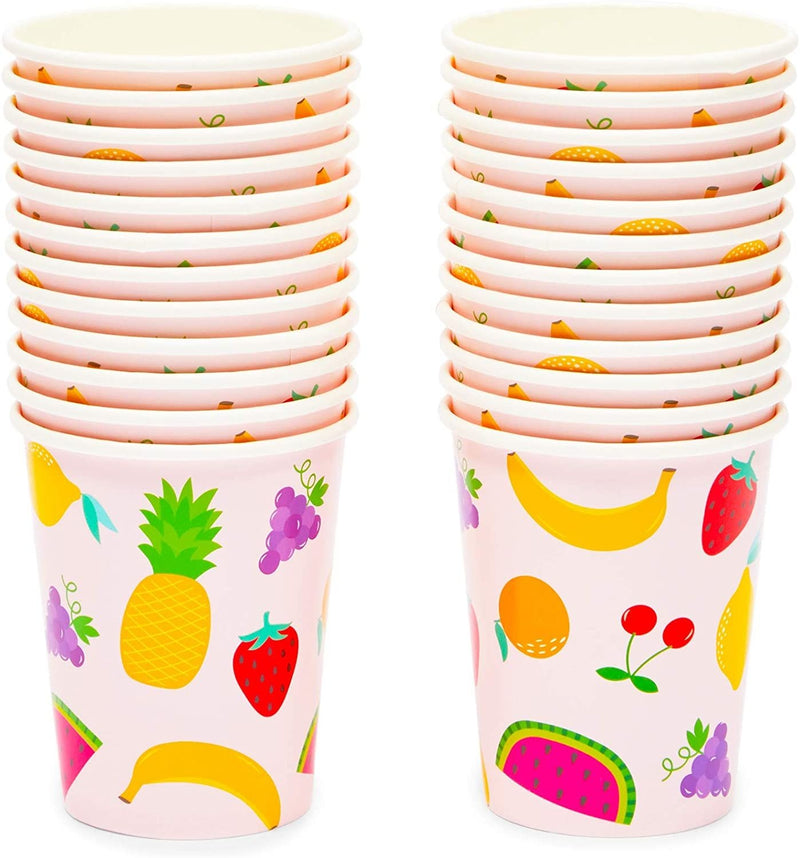 Tutti Frutti 2nd Birthday Party Dinnerware and Decor (Serves 24, 111 Pieces)