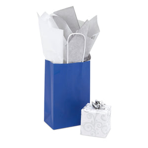 Silver Wrapping Tissue Paper Bulk for Gift Bags, 3 Metallic Colors (60 Sheets)
