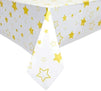 3 Pack Twinkle Twinkle Little Star Tablecloths for Baby Shower Decorations (54 x 108 in)