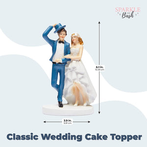Wedding Cake Toppers Bride and Groom Couple Figurine Party Decoration