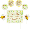 Bee Baby Shower Decor, Gender Reveal Party Yard Signs with Stakes (7 Pieces)