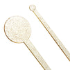 150 Pack Gold Glitter Swizzle Sticks for Cocktails, 7 Inches Long, Plastic Drink Stirrers for Beverages
