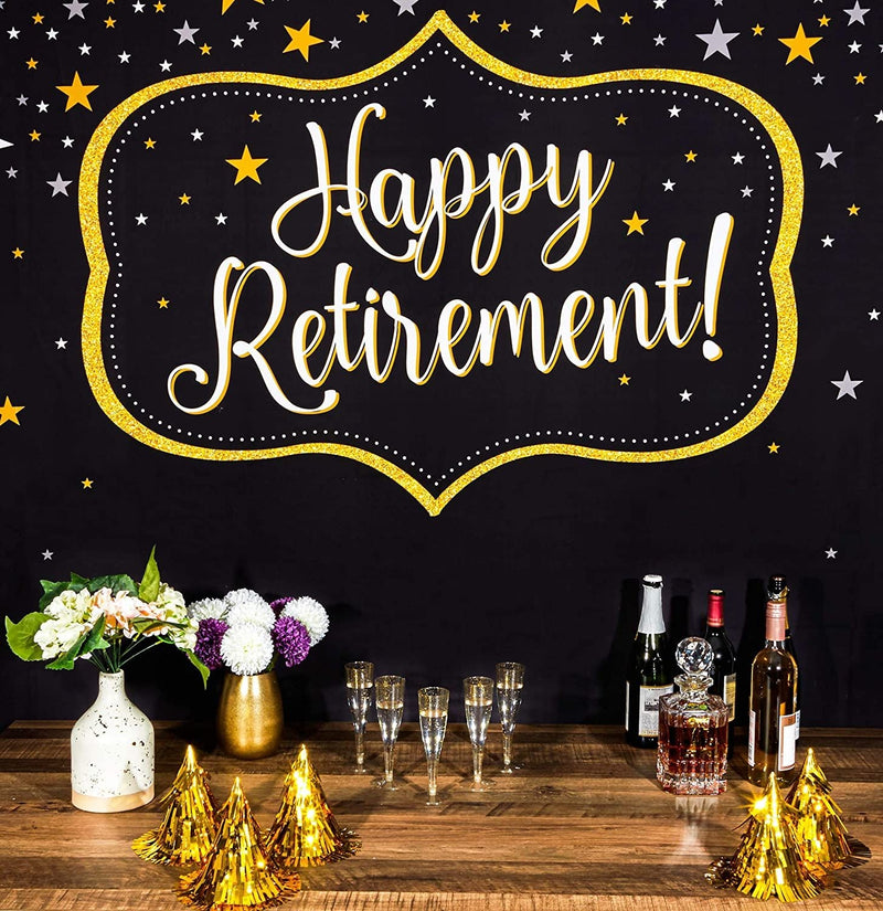 Happy Retirement Photo Booth Party Backdrop (5 x 7 ft)