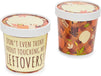 Thanksgiving Soup Containers with Lids, Paper To-Go Cups (12 Ounces, 24 Pack)