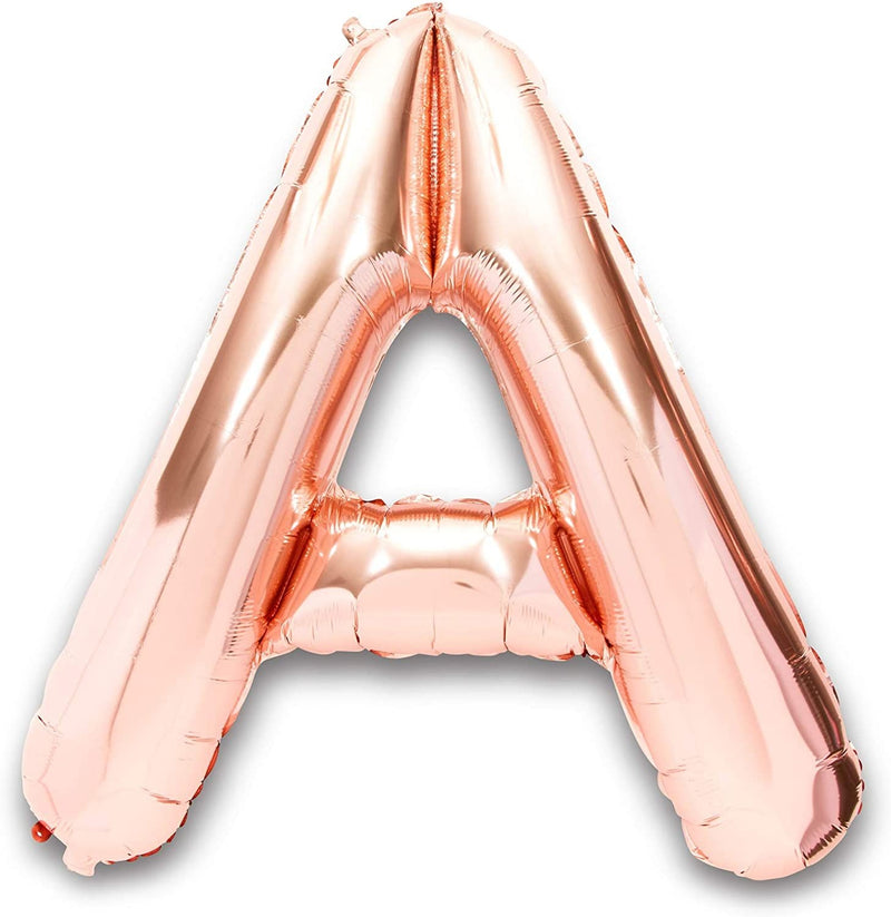 Rose Gold Foil Letter A Party Balloons (40 in, 2 Pack)