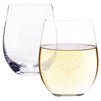 Aged to Perfection Decorative Stemless Wine Glass for Birthday Party Gift, 2 Pack, 18 oz