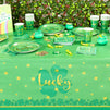 St Patrick's Tablecloth, Green Table Cover Party Decor (54 x 108 In, 3 Pack)