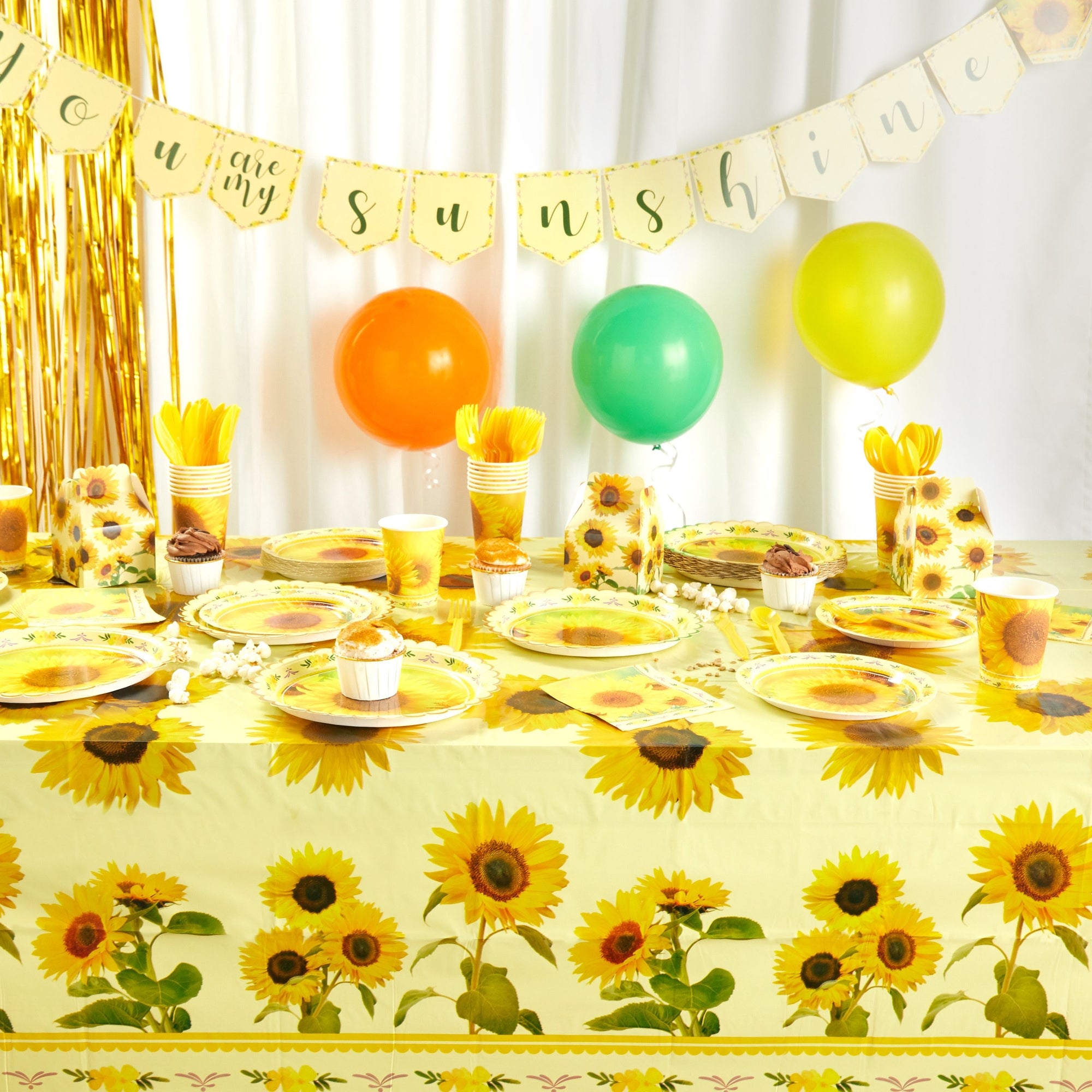 Baby fashion shower sunflower decorations