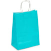Medium Teal Gift Bags with Handles for Party Favors, Merchandise Bags (36 Pack)