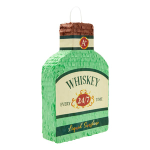 Whisky Bottle Adult Pinata, 21st Birthday, Bachelor Party Decorations for Men (16.5 x 11 In)
