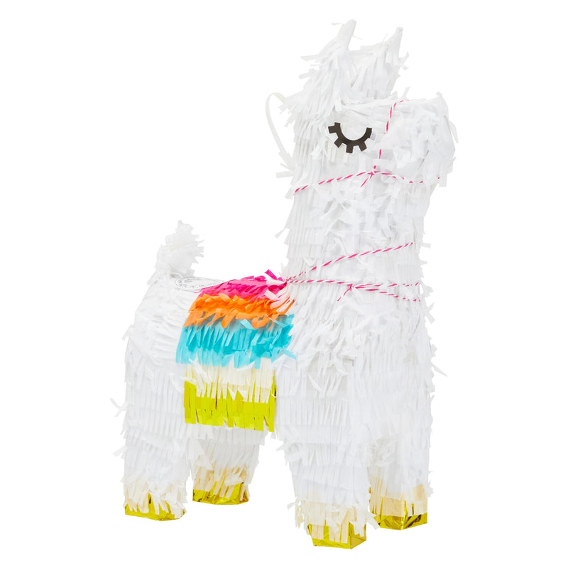 Llama Pinata for Mexican Fiesta Party Supplies, Cinco de Mayo Decorations, Birthday Centerpiece (Small, 8.5 x 15 x 4.5 In)