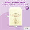Paper Goodie Bags for Party Favors, A New Adventure Begins (5 x 7.5 In, 100 Pack)