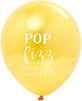 96 Pcs Happy New Year's Eve Latex Balloons NYE Party Supplies Decorations, 3 Colors, 12"