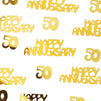 Sparkle and Bash Gold 50th Anniversary Confetti, Table Party Decorations