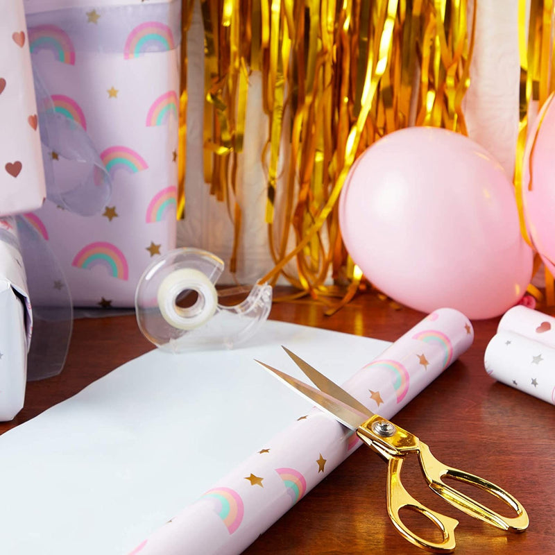 Pink Wrapping Paper Roll (30 Inches x 16 Feet, 3 Rolls)