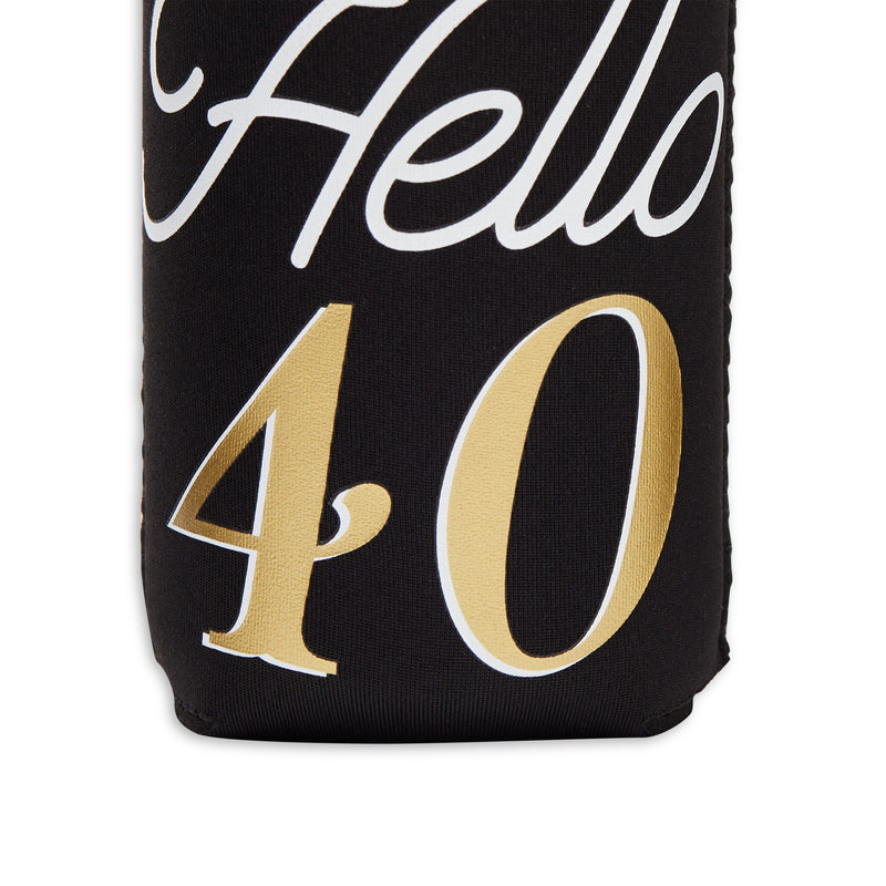 Can Cooler Sleeves for 40th Birthday Party, Cheers to 40 Years (12 Pack)
