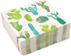 Succulent Cactus Paper Napkins for Fiesta Birthday Party (6.5 In, 100 Pack)