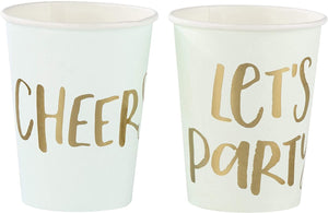 Bachelorette Party Cups, 4 Colors (9 oz, 48 Pack)