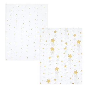 60 Sheets Metallic Gold Star Tissue Paper Bulk for Gift Wrapping Bags & Packaging, Small Business
