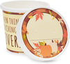Thanksgiving Soup Containers with Lids, Paper To-Go Cups (12 Ounces, 24 Pack)