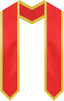 Honors Graduation Stoles for 2023 Graduates, Red and Gold Sash (72 In, 2 Pack)