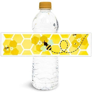 Bumble Bee Water Bottle Labels (100 Pack)