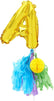 YAY Balloon with Tassel (7 in, Gold)
