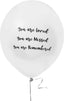 Memorial Balloons to Release in the Sky for Funeral Service, Celebration of Life (White, 12 In, 30-Pk)