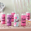 7 Pack 12 oz Slim Can Cooling Sleeves for Bridal Shower (3 Assorted Designs)