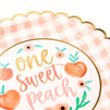 Set of 195 Peach Party Supplies with Paper Plates, Cups, Napkins, Cutlery, Tablecloths, Balloons, and a Banner (Serves 24 Guests)