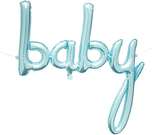 Sparkle and Bash Baby Shower Balloons (52 Piece Set), Blue and White