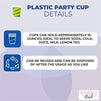 16 oz Plastic Poker Tumbler Cups, Casino Party Decorations (16 Pack)