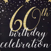 60th Birthday Photo Booth Party Backdrop (5 x 7 ft)