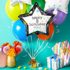 Customizable Happy Birthday Foil Star and Latex Balloons for Party Decor (43 Pieces)