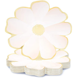 Floral Party Supplies, Flower Plates (10 In, 48-Pack)