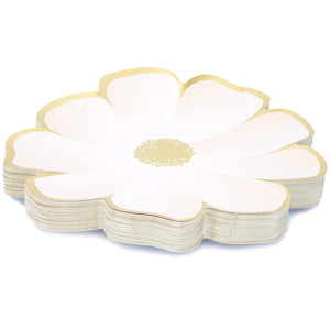Floral Party Supplies, Flower Plates (10 In, 48-Pack)