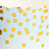50 Pack Blue and Gold Polka Dot Cupcake Liners Wrappers, Muffin Paper Baking Cup for Wedding & Birthday