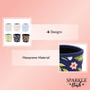 Reusable Neoprene Coffee Cup Drink Sleeves, Assorted Designs (6 Pack)