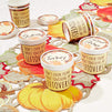 Thanksgiving Soup Containers with Lids, Paper To-Go Cups (12 Ounces, 24 Pack)