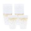 Gold Polka Dot Plastic Party Cups (16 oz, 16 Pack)