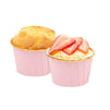 100-Pack Gold Aluminum Foil Cupcake Liners, 2.75x1.5-Inch Pink Colored Baking Cups for Muffins and Baked Desserts, Small Goodie Containers for Loose Nuts and Candies