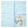 It’s a Boy Baby Shower Party Supplies, Cocktail Napkins (5 x 5 In, Blue, 50-Pack)