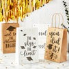 2023 Graduation Party Favor Gift Bags with Handles, 4 Designs (9 x 5.3 x 3.1 In, 24 Pack)