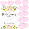 Dirty Diaper Baby Shower Game for Girls (8.5 x 11 Inches, 13-Pack)
