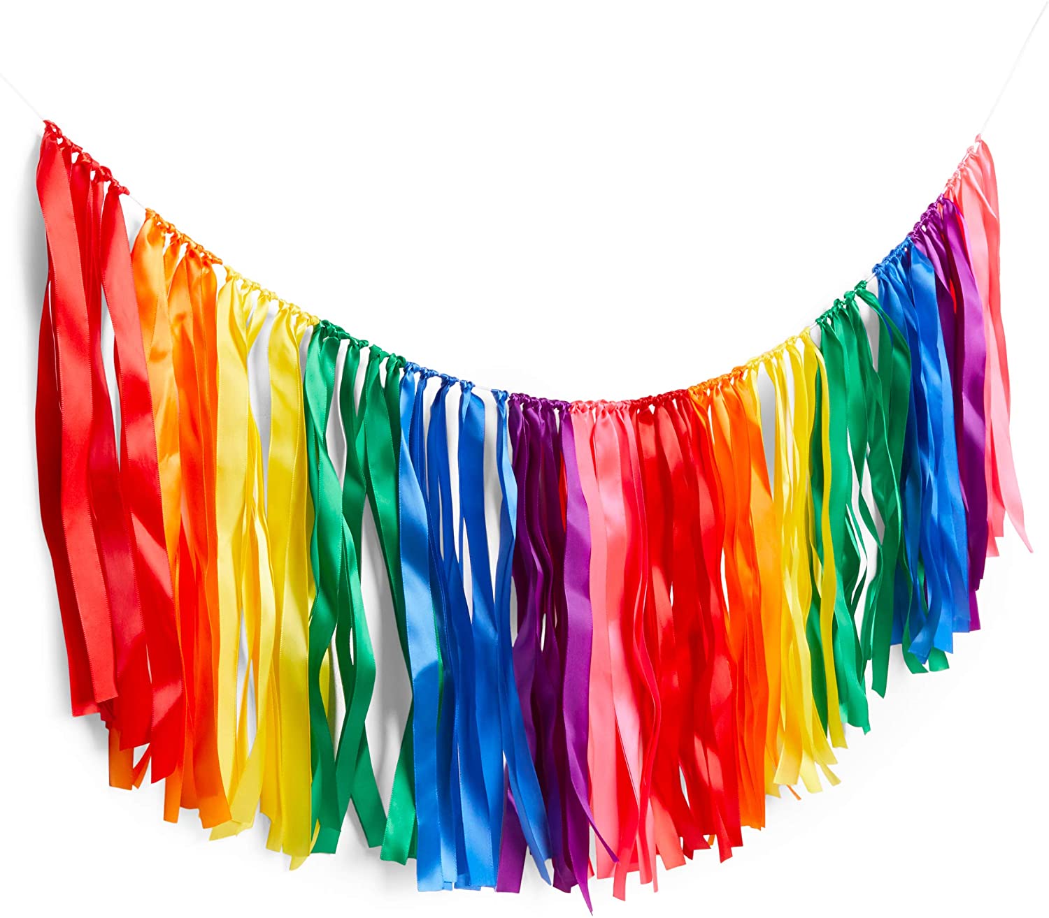 Pastel Rainbow Tassel Banner Party Partners
